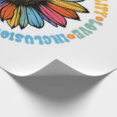 親切平和平等ラブホープ多様性ヒト ラッピングペーパー (角)