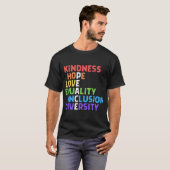 親切平和平等包摂多様性人間 Tシャツ (正面フル)