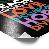 親切平和支援地球世界平和デー恋人 フォトプリント            (角)