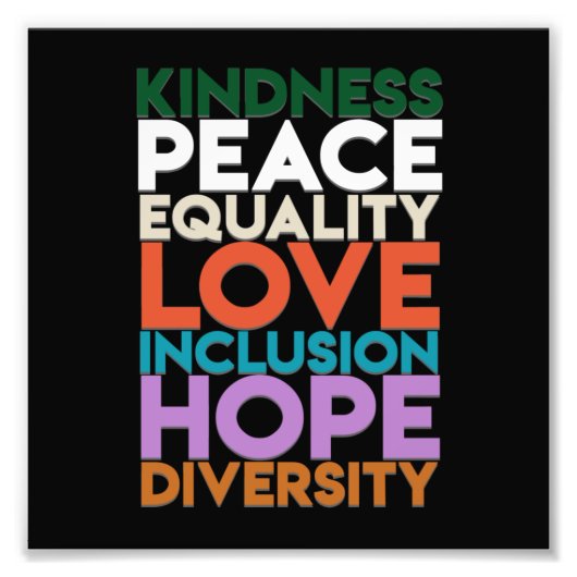 親切平和支援地球世界平和デー恋人 フォトプリント            (正面)