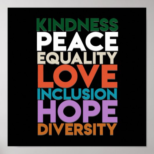 親切平和支援地球世界平和デー恋人 ポスター (正面)