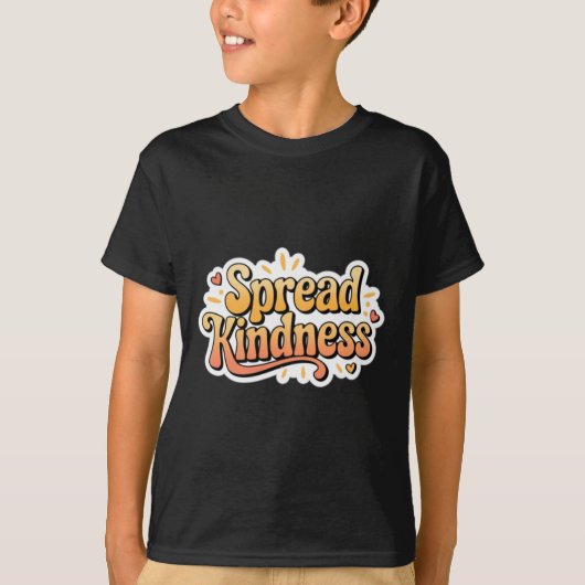 親切心を広める – 親切心Sステッカー1 Tシャツ (正面)
