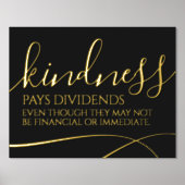 親切感動的は配当する… 箔ポスター (正面)