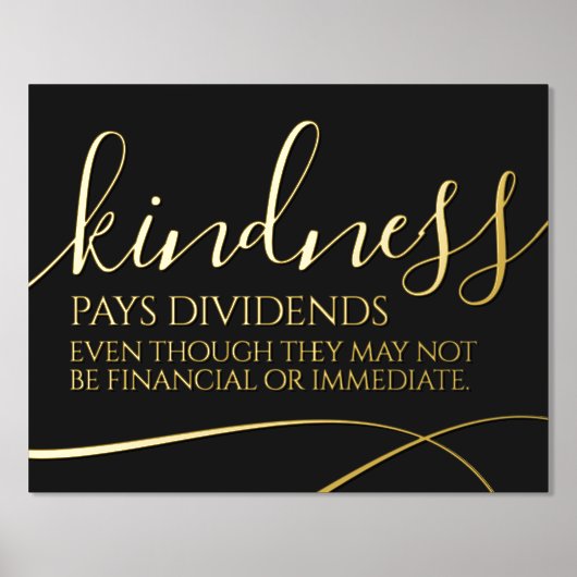 親切感動的は配当する… 箔ポスター (正面)