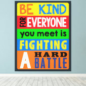 親切感動的引用文やる気を起こさせる キャンバスプリント (インサイチュ (ウッドフロア))