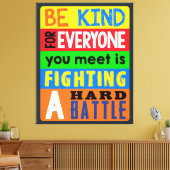 親切感動的引用文やる気を起こさせる キャンバスプリント (インサイチュ (リビング))