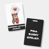 親切指導者ラベルパス券幼稚園 バッジ (正面＆裏面)