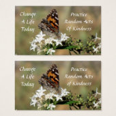 親切色彩の鮮やかカードの女性の無作為な行為 (正面&裏面)