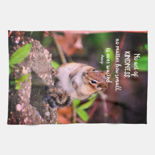 親切行為感動的引用文 キッチンタオル (横)