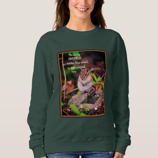 親切行為感動的引用文 スウェットシャツ (正面)