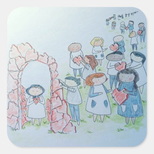 親切行為 スクエアシール (正面)