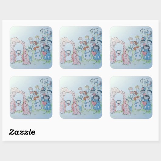 親切行為 スクエアシール (シート)