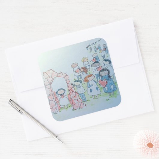 親切行為 スクエアシール (封筒)