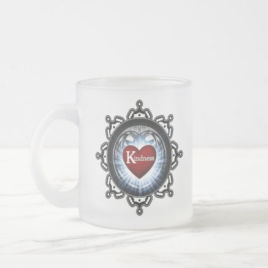 親切記号 フロストグラスマグカップ (左)