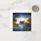 親切記感動的票 ノートカード (正面/裏面インサイチュ)