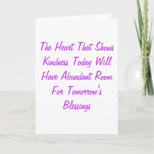 親切 サンキューカード (正面)