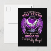 親友からあなたは私の夫へのメモリアルギフト ポストカード (正面/裏面)