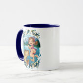 親友との喜びの飛躍 マグカップ (正面左)