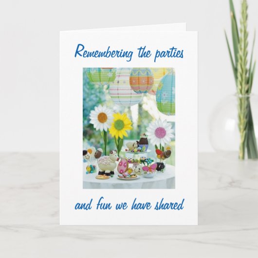 親友との相互誕生日最高の カード (正面)