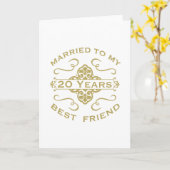 親友と結婚して20年 カード (黄色い花)