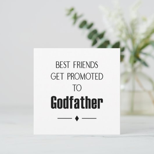 親友に名付け親になってと頼む 招待状 (スタンド正面)