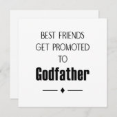 親友に名付け親になってと頼む、最高の方法 招待状 (正面/裏面)