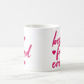 親友のおもしろいなピンクの友情の引用文 コーヒーマグカップ (中央)