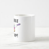 親友のためのそのケーキおよびナイフのギフトをスライスして下さい コーヒーマグカップ (中央)