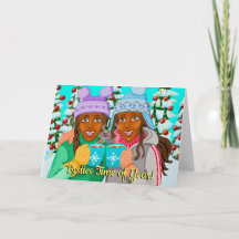 親友のためのホリデーグリーティングカード