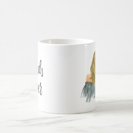 親友のギフトのマグ2のブロンドの女の子 コーヒーマグカップ (中央)