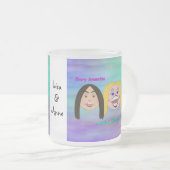 親友のマグ フロストグラスマグカップ (正面右)