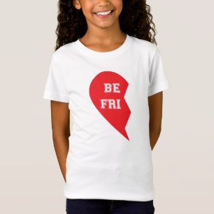 親友の一致犬および人間の子供 Tシャツ