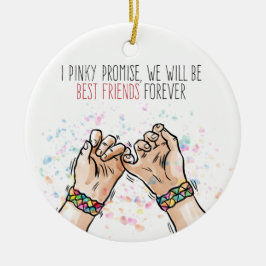 親友の小さい約束|のオーナメント セラミックオーナメント