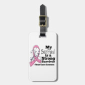 親友の強い生存者の乳癌 ラゲッジタグ (正面縦)