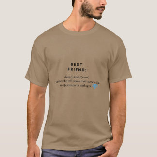 親友の意味を持つ少年 Tシャツ