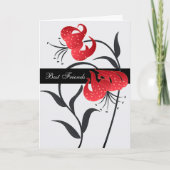 親友の挨拶状 カード (正面)