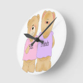 親友の柱時計 ラウンド壁時計 (傾斜)