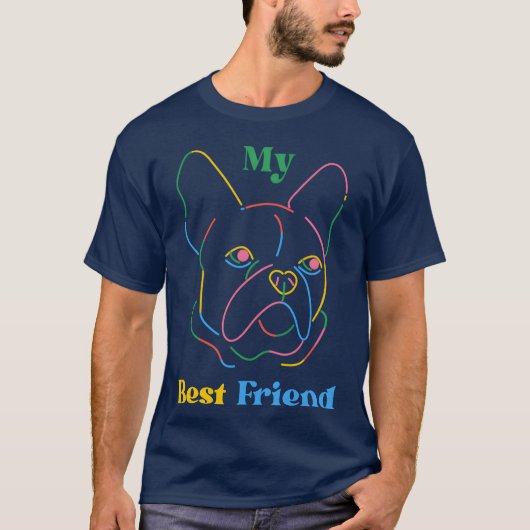 親友の犬の女の子 Tシャツ (正面)