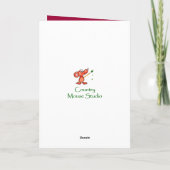 親友の誕生日のためのヴィンテージのシャクヤクの花 カード (裏面)