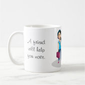 親友は体を隠すのを救済します コーヒーマグカップ (左)