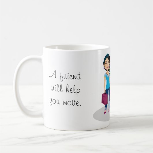 親友は体を隠すのを救済します コーヒーマグカップ (左)