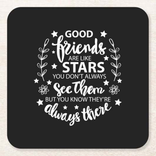親友は星に似ている スクエアペーパーコースター (正面)