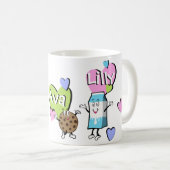 親友は永久にBffのマグを襲います コーヒーマグカップ (正面右)