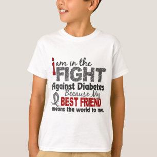 親友は私に世界を糖尿病意味します Tシャツ