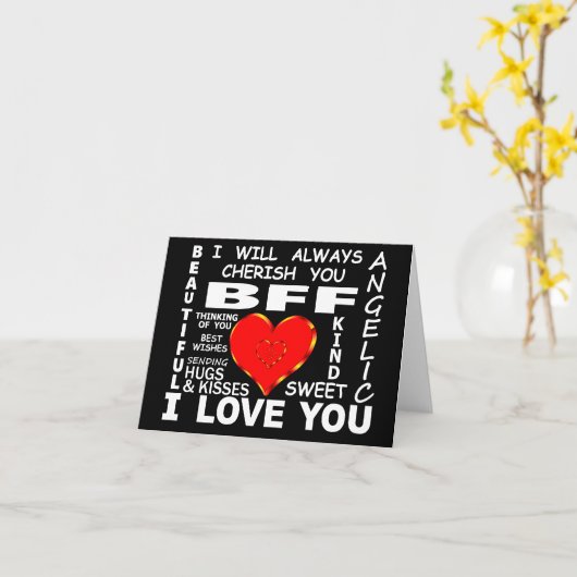 親友よ、愛してる カード (黄色い花)