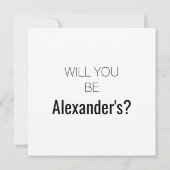 親友を名付け親に昇格お願いしてみよう 招待状 (裏面)