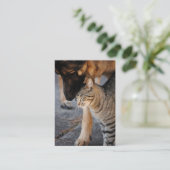 親友猫及びジャーマン・シェパードの名刺 名刺 (スタンド正面)