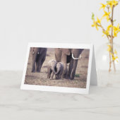 親友象 カード (黄色い花)