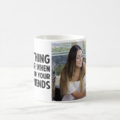 親友11ozのカスタムなマグはZazz_itによって写真を加えます コーヒーマグカップ (中央)