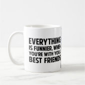 親友11ozのカスタムなマグはZazz_itによって写真を加えます コーヒーマグカップ (左)